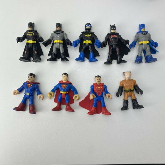 FISHER-PRICE IMAGINEXT LOT - 9 FIGURES+ 3 VEHICLES, BATMAN, SUPERMAN + - Picture 5 of 8